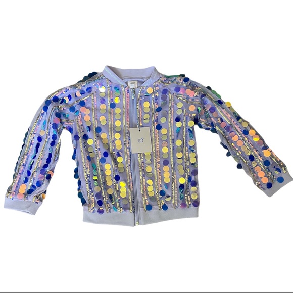 More Than Magic Other - NWT Girls Iridescent Purple Jacket Small 6